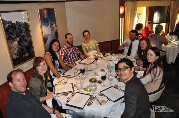 Último jantar a bordo do Sea Spirit, quase chegando a Ushuaia, na Terra do Fogo